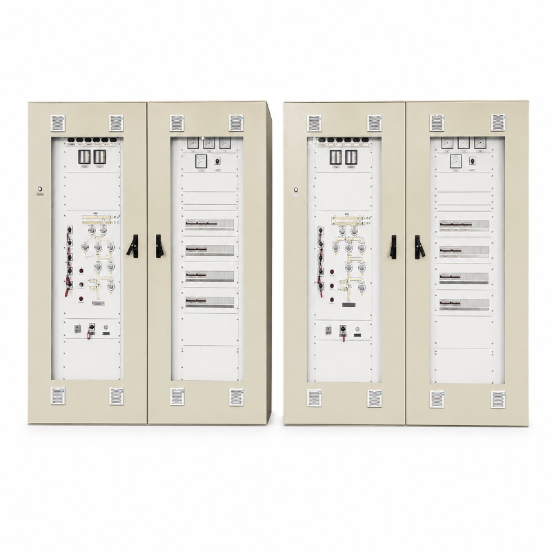 industrial electrical control cabinet with control panels