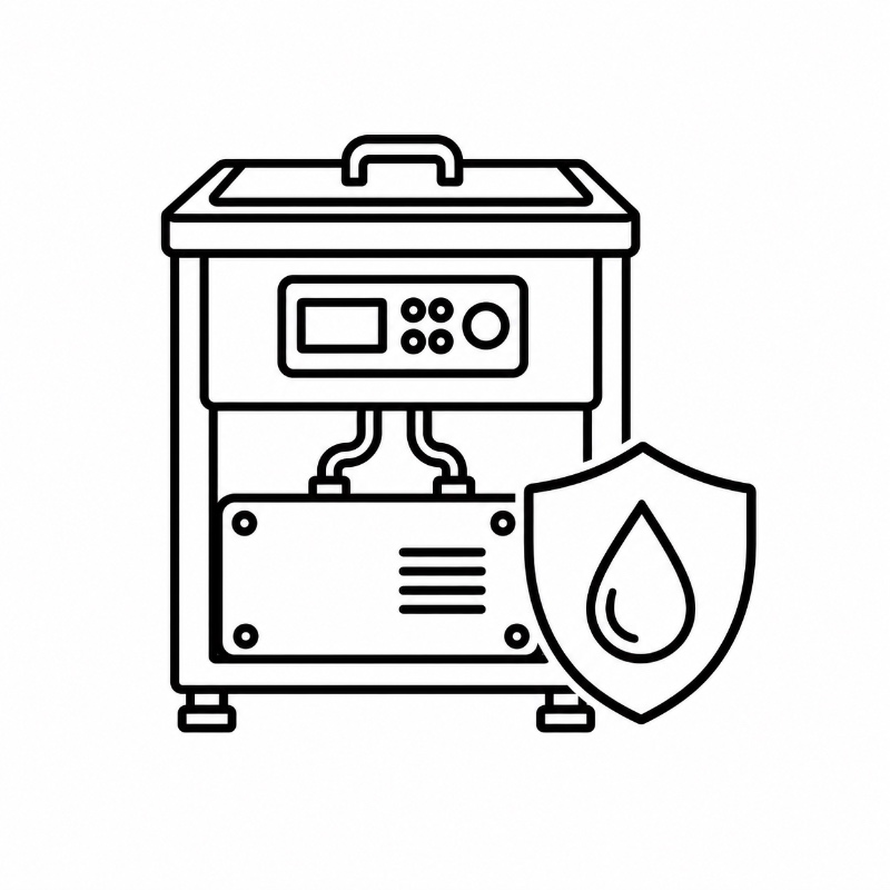 Ultrasonic Cleaner Cabinets Water Shield 
