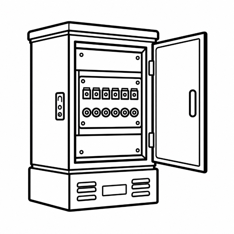 Fiber Optic Enclosure Adapter & Port Layout