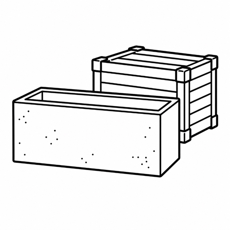 Corten Steel Rectangular Planter Box Surface Condition & Packaging