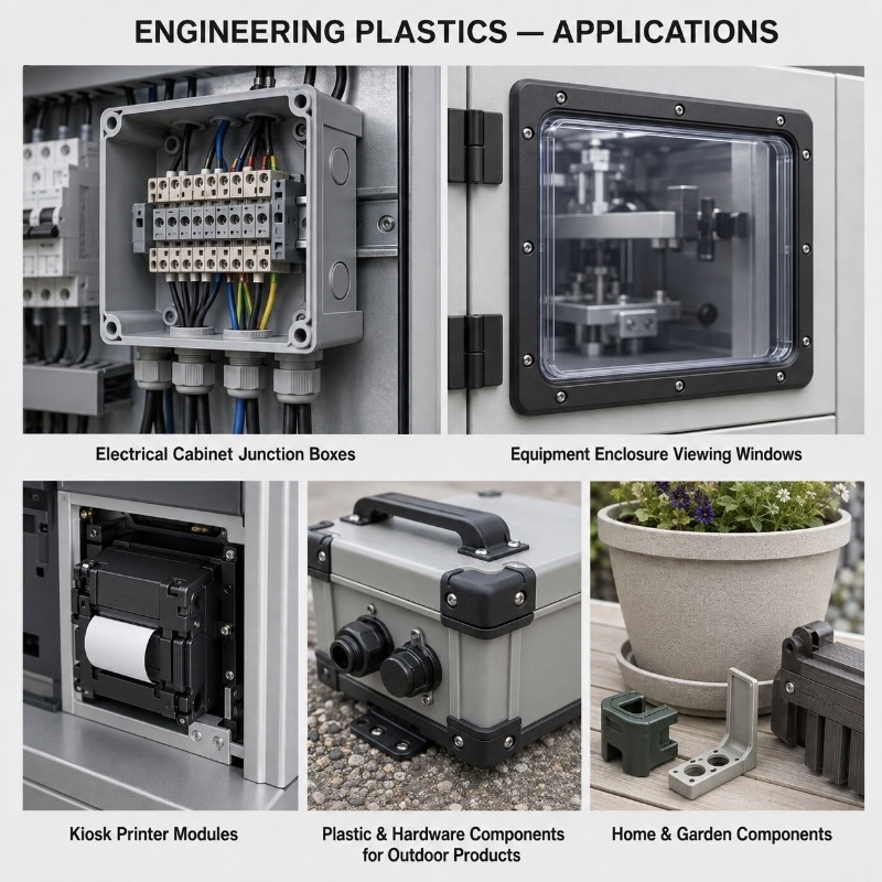 Engineering plastic components