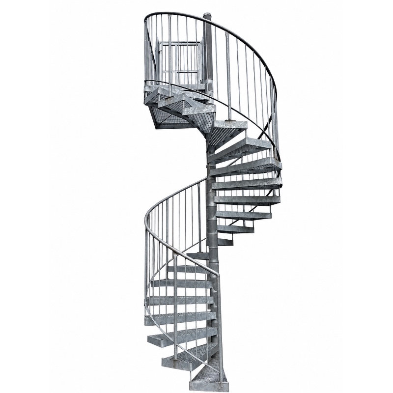 Galvanized Steel Spiral Staircase Galvanized Steel Spiral Staircase