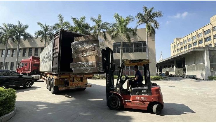Outdoor Metal Products Loaded for a Netherlands Project